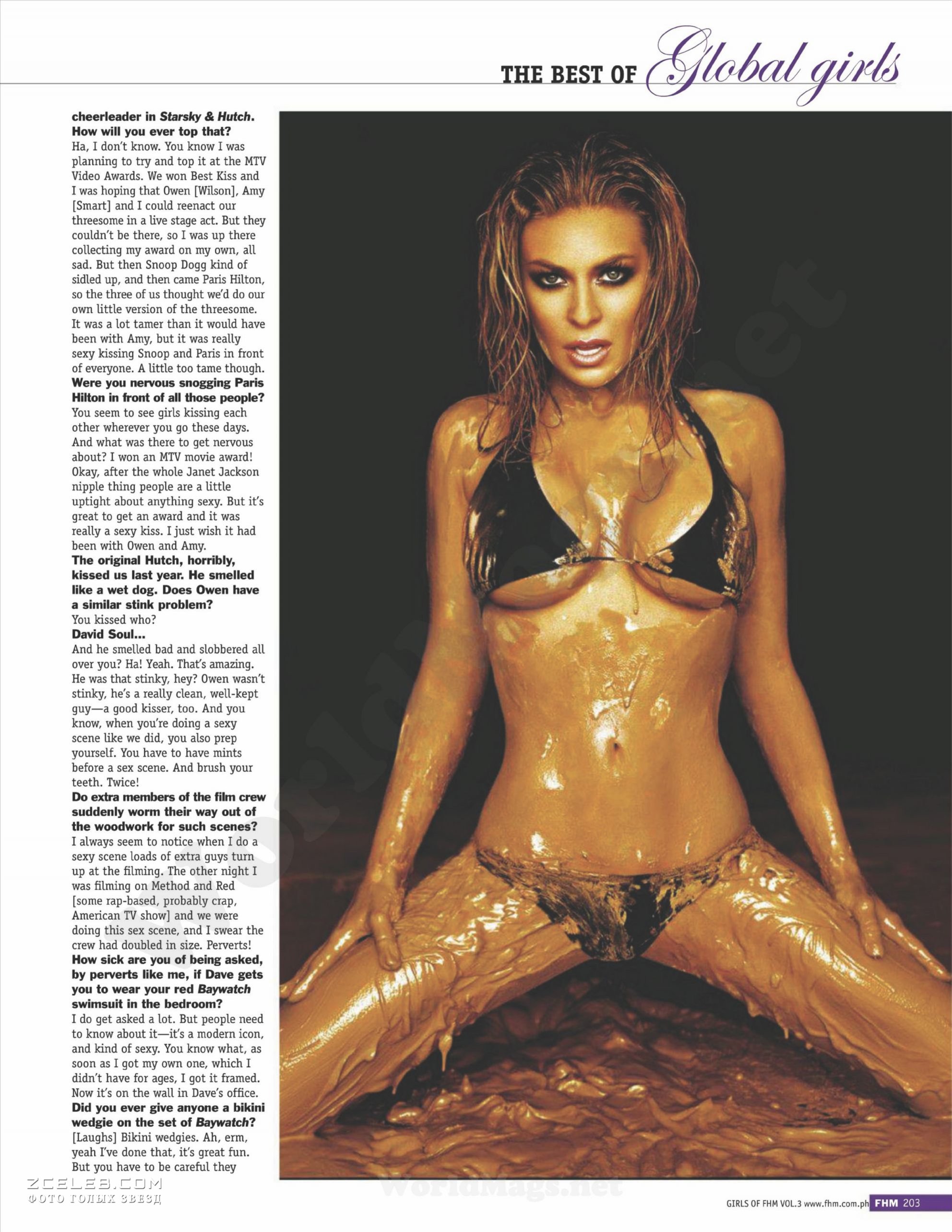 Горячая Кармен Электра  в журнале The Girls of FHM, 2012
