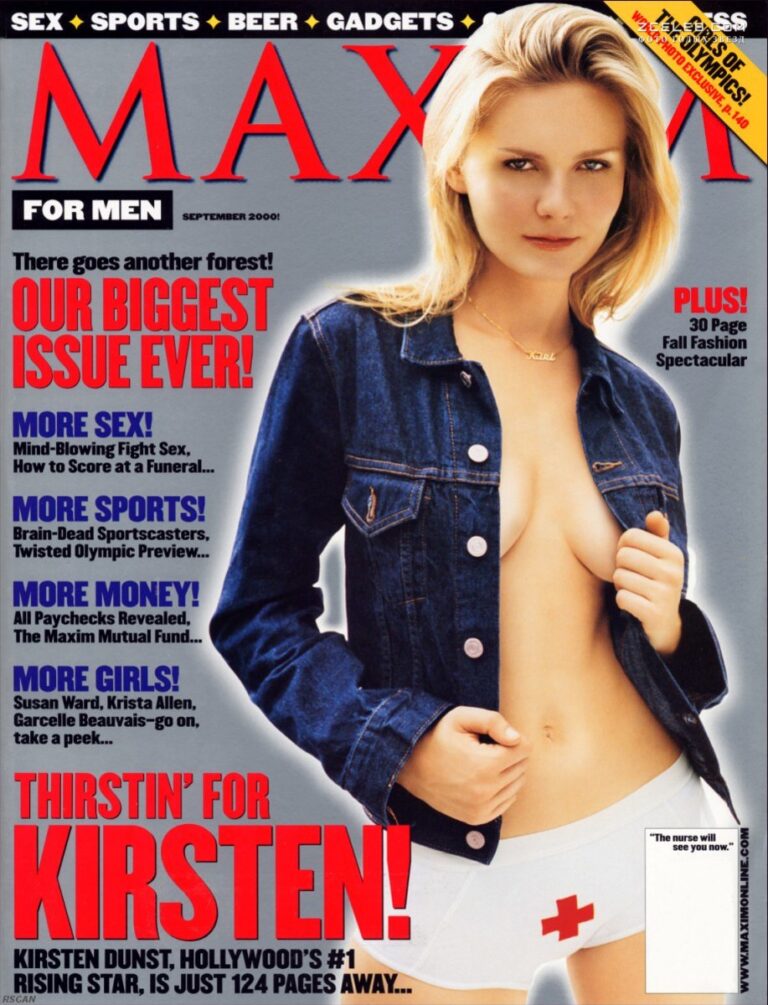 gorjachaja kirsten danst v zhurnale maxim sentjabr 2000 8d31bd3