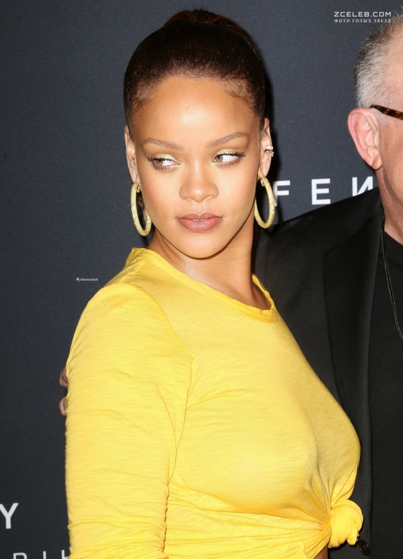 Рианна без лифчика на вечеринке Fenty Beauty, Сентябрь 2017